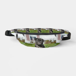 Sacs Banane Chiot en carlin noir
