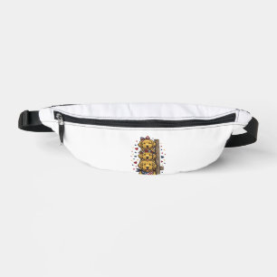 Sacs Banane Chiots Retriever Dorés Patriotiques Chemise Vintag