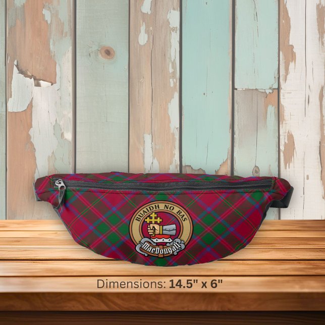Sacs Banane Cimier du clan MacDougall sur tartan (Créateur téléchargé)