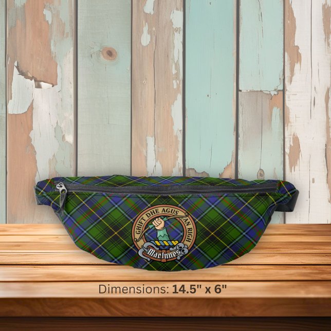 Sacs Banane Cimier du clan MacInnes sur tartan (Créateur téléchargé)