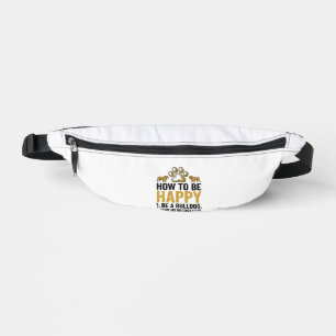 Sacs Banane Citation Bulldog heureux Gravure vintage Amoureux