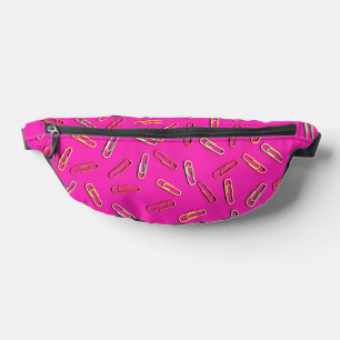 Sacs Banane Clips papier CUTE sur rose