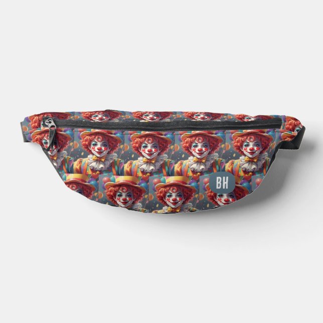 Sacs Banane Clowns Monogramme Initiales Personnalisées (Poser)