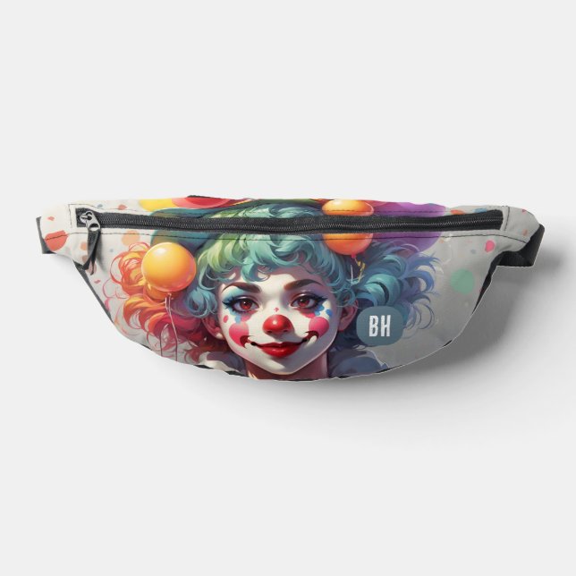 Sacs Banane Clowns Monogramme Initiales Personnalisées (Poser)