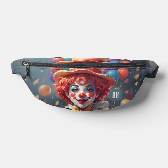 Sacs Banane Clowns Monogramme Initiales Personnalisées (Poser)