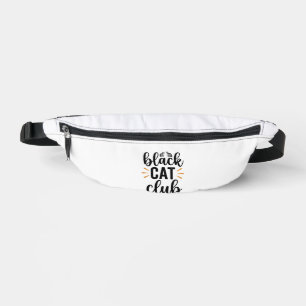 Sacs Banane Club Chat Noir Design Vectoriel Amateur de Chat Vi
