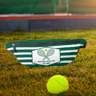 Sacs Banane Club de tennis rayé vert personnalisé Country Club