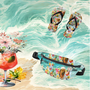 Sacs Banane Cocktails de plage Fruits Tropicaux Enterrement de