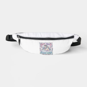 Sacs Banane Cœur doux de licorne Corne pointue Typographie gra