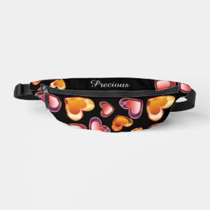 Sacs Banane Coeurs Foil Gem Precious Personnalisés