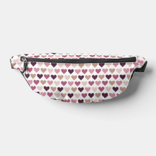 Sacs Banane Cœurs Miniatures Roses et Motif d'Amour Romantique