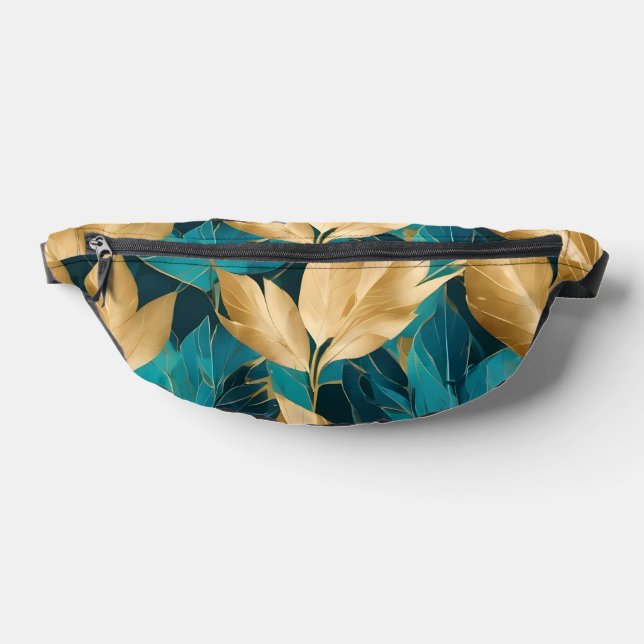 Sacs Banane Collection de Feuilles Turquoise Gold (Poser)
