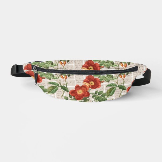 Sacs Banane Collection d'illustrations du patrimoine Rose vict (Recto)