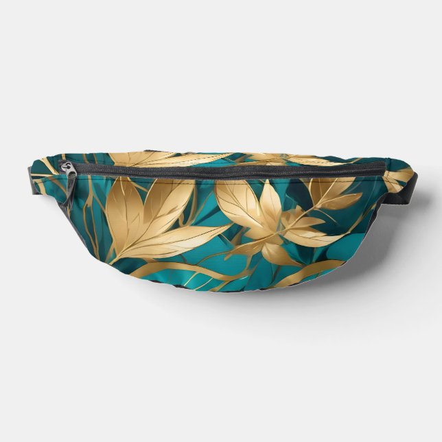 Sacs Banane Collection Feuille populaire Turquoise Gold Boho (Poser)