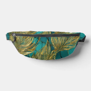 Sacs Banane Collection Feuille tendance Turquoise Gold Boho