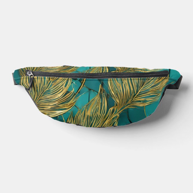 Sacs Banane Collection Feuille tendance Turquoise Gold Boho (Poser)