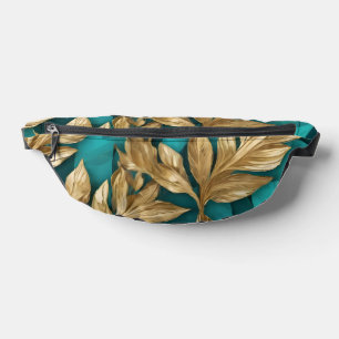 Sacs Banane Collection Feuille Turquoise Gold