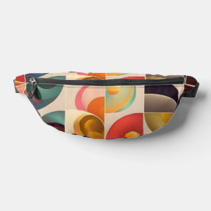 Sacs Banane Collection tendance rétro Abstraite carré