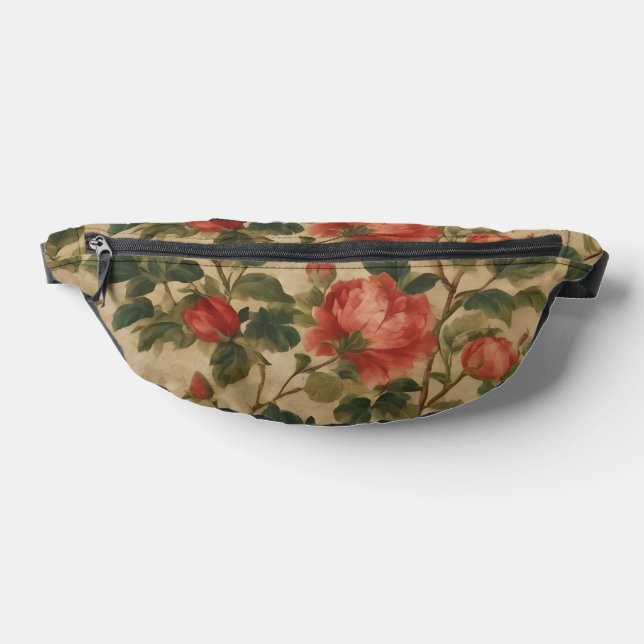 Sacs Banane Collection Vintage d'aquarelle florale moderne (Poser)