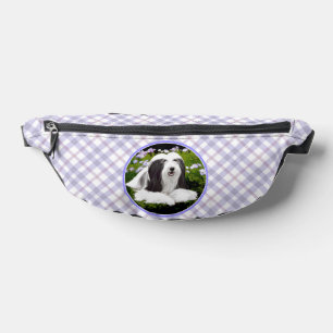 Sacs Banane Collie hardie Black Peinture Cute Dog Art