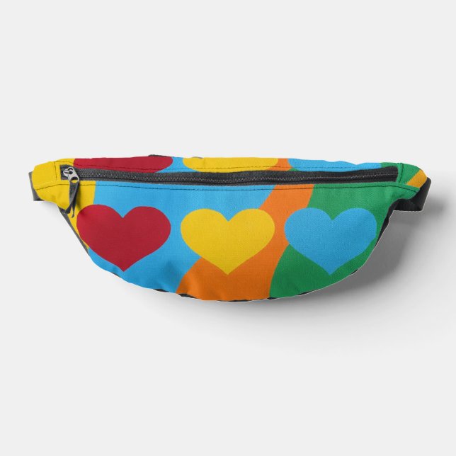 Sacs Banane Color Burst Hearts Fanny Pack (Poser)