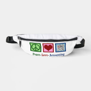 Sacs Banane Comptable des mûres comptables Peace Love