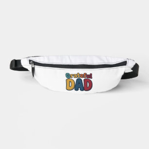 Sacs Banane Conception de chemise à lettres bulles rétro Papa