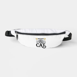 Sacs Banane Conception de chemise de chat mère vintage pour le