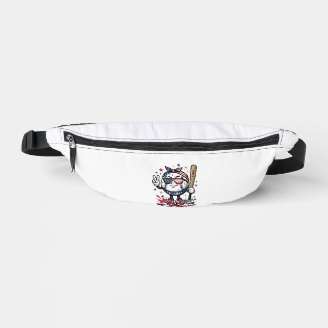 Sacs Banane Conception de chemise de mascotte de baseball patr (Recto)