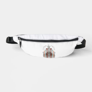 Sacs Banane Conception de chemise de safari troupeau de girafe
