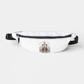 Sacs Banane Conception de chemise de safari troupeau de girafe