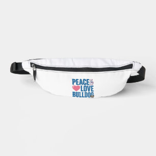 Sacs Banane Conception de chemise pour chien vintage Peace Lov