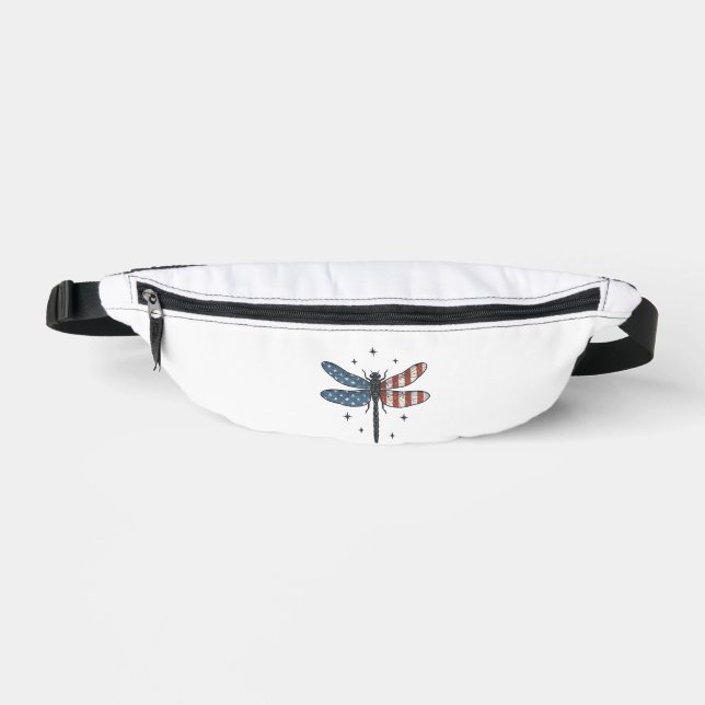 Sacs Banane Conception de chemise vectorielle de libellule pat (Recto)