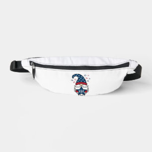 Sacs Banane Conception de chemise vectorielle Gnome USA patrio