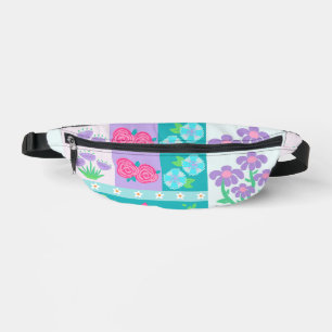 Sacs Banane Conception de fleurs vibrantes en fleurs