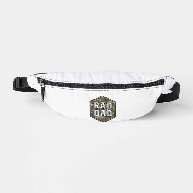 Sacs Banane Conception de gravure vintage hexagonale camouflée (Recto)