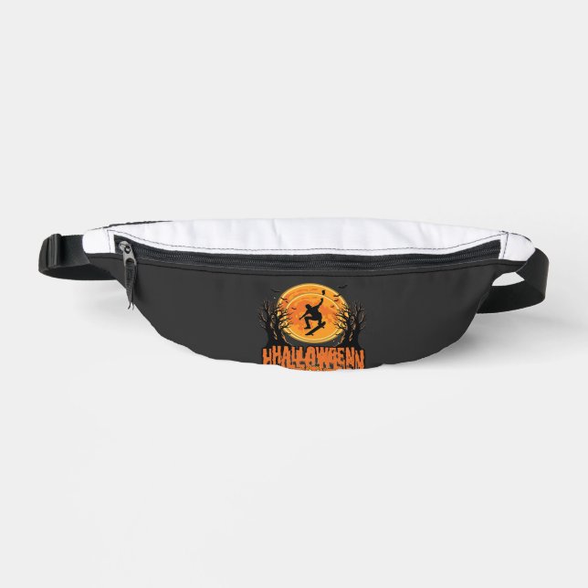 Sacs Banane Conception de Lune de Skateboard d'Halloween Hallo (Recto)