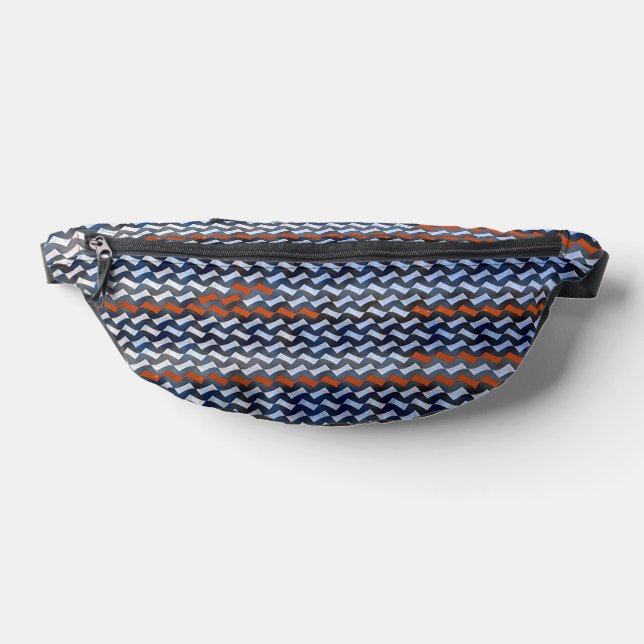 Sacs Banane Conception de motif zigzag abstrait moderne 1283 (Poser)
