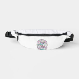 Sacs Banane Conception de T-Shirt de yoga de licorne de café é
