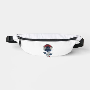 Sacs Banane Conception de T-shirt patriotique Fleur de soleil