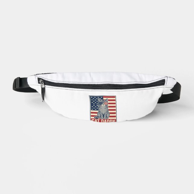 Sacs Banane Conception de vecteur de chat patriotique Cat Dadd (Recto)