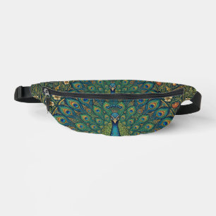 Sacs Banane Conception élégante de paon bohème vintage