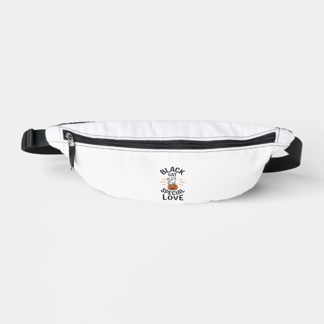 Sacs Banane Conception vectorielle de chat noir pour l'amour s (Recto)