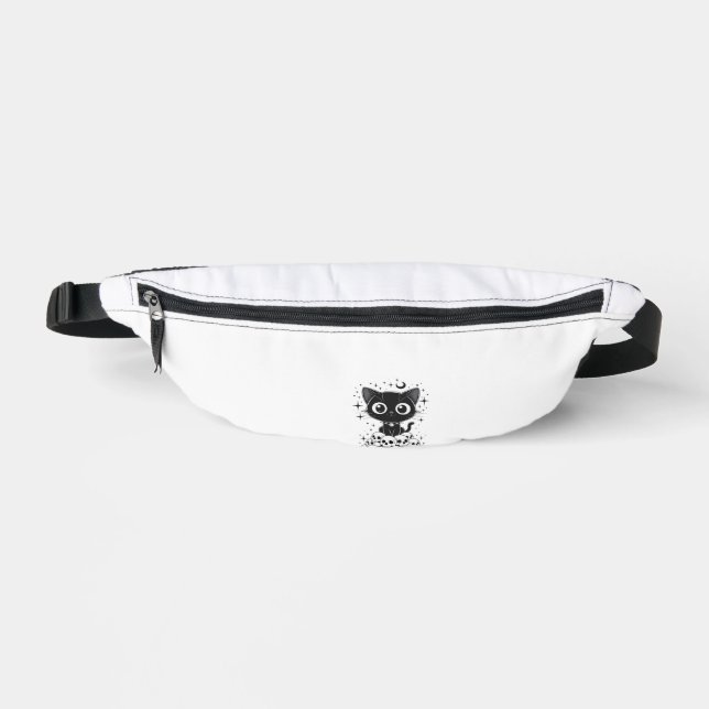 Sacs Banane Copie de Crânes de Chat Créatif Gothique Minou Noi (Recto)
