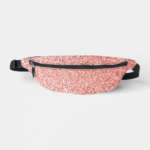 Sacs Banane Corail rose pâle brille pastel