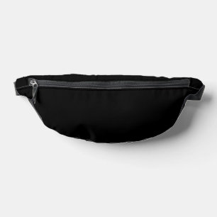 Sacs Banane Couleur solide noire classique intemporelle