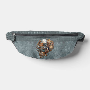 Sacs Banane Crâne Steampunk Orange Vintage et Gris Sarcelle