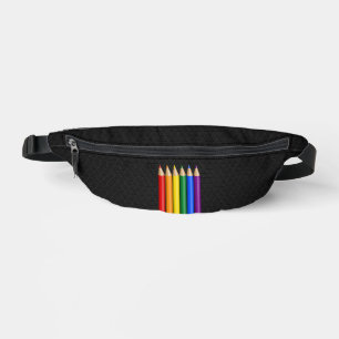 Sacs Banane Crayons arc-en-ciel de fierté 