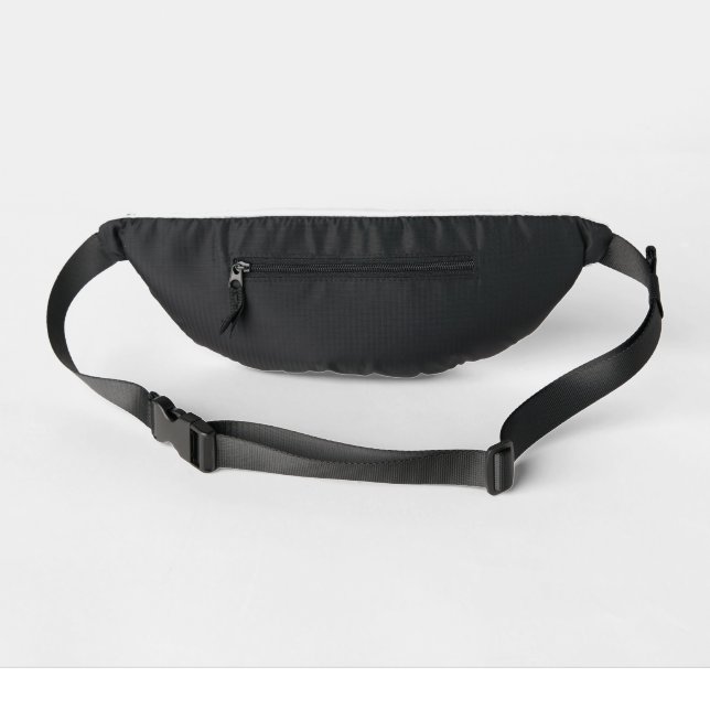 Sacs Banane Cube de géométrie simple de ligne de motif noir (Verso)