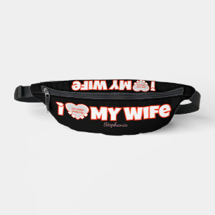 Sacs Banane Custom I Love My Wife - Ajouter Nom & Photo